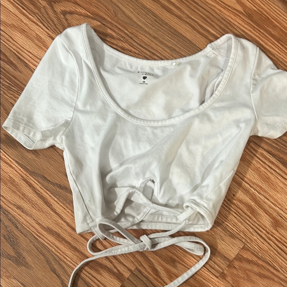 White Women's Crop Top
